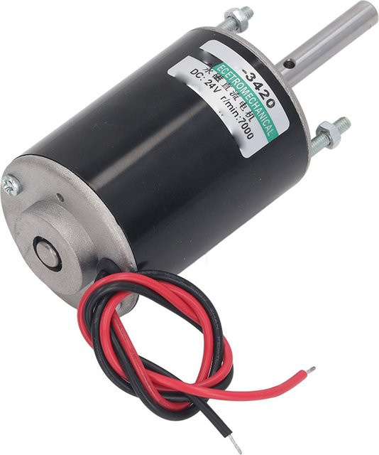 Fishine DC 24V Permanentmagnet-Gleichstrommotor 30W 3420 Hochgeschwindigkeitsmotor in Schwarz - Bild 1