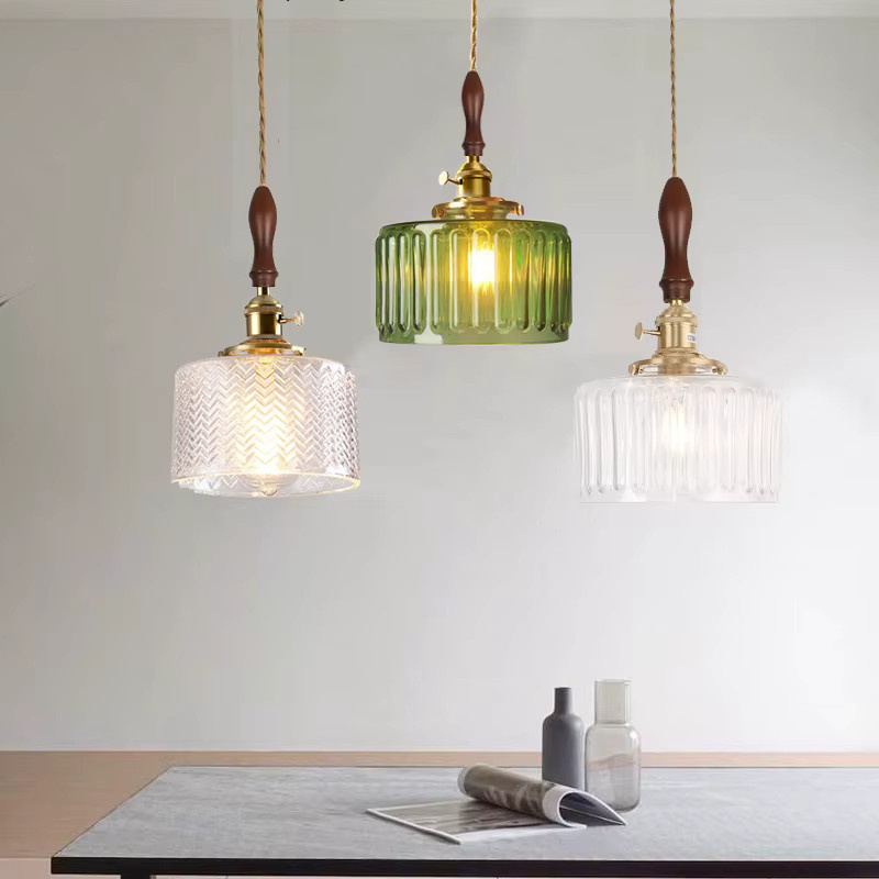 Ramalho Vintage LED Pendelleuchte aus Messing und Glas in Gold und Transparent für Schlafzimmer und Esszimmer - Bild 3
