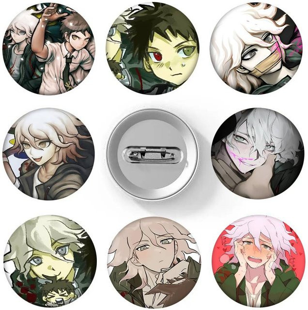 Brosche Nagito Hajime Komahina, Emaille-Pin, rund - Bild 1