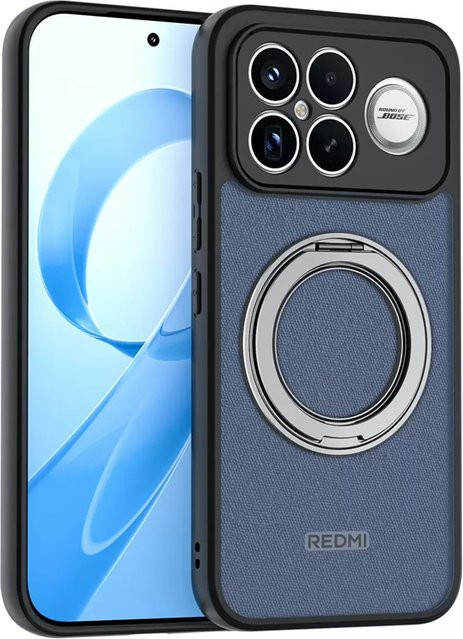 Magnetische Xiaomi Poco F8 Ultra F8 Pro F7 5G Schutzhülle mit 360 Grad drehbarem Metall-Halterring in Transparent und Matt - Bild 1