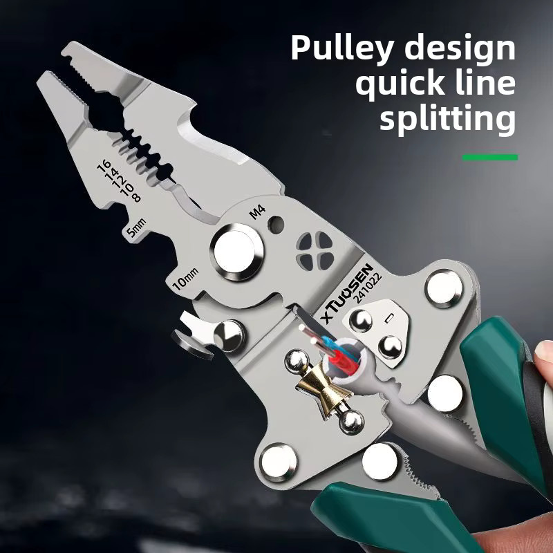 Tuosen Multifunktionale Abisolierzange für Elektriker - Bild 4