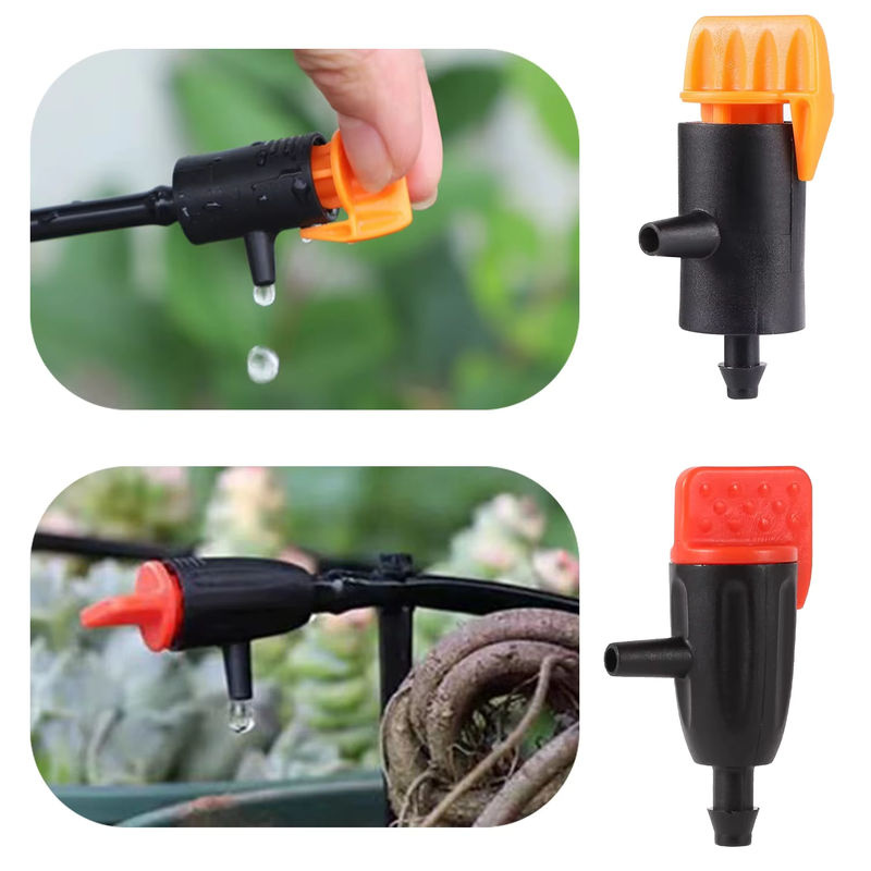 20 Stück einstellbare Mikro-Tropfer für die Gartenbewässerung, 0 bis 60 l/h, Farbe: Schwarz - Bild 4