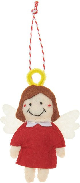 Rico Design Weihnachts-Aufhänger Engel aus Filz in Rot - Bild 1