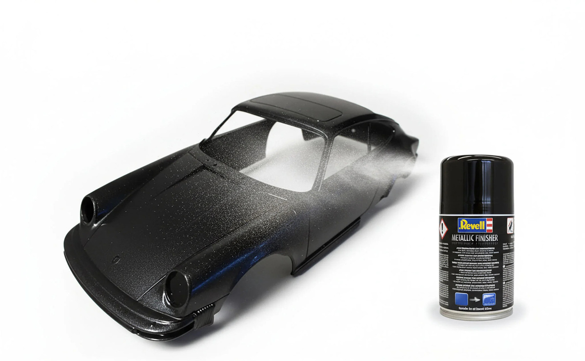 Revell Spray Color Metallic Finisher, Grau, Schwarz - Bild 3