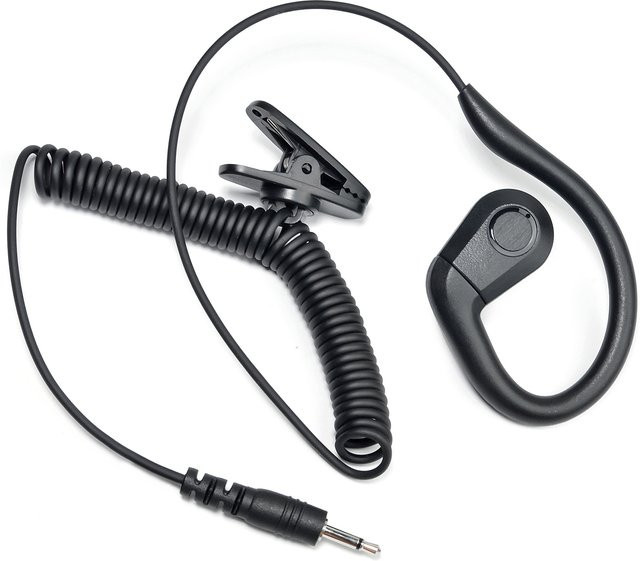 Motorola In-Ear Headset mit 3,5 mm Klinkenstecker und G-förmigem weichem Ohrbügel in Schwarz für 2-Wege-Funkgeräte - Bild 1
