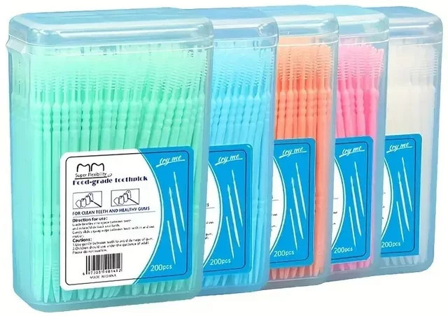 RUZOFO Interdentalbürsten aus Silikon, 200 Stück, Unisex - Bild 1