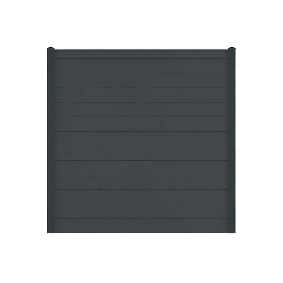 Vidual Sichtschutzzaun Snap 140 aus Aluminium in Anthrazit, blickdicht, Montage zum Aufdübeln, Höhe: 175 cm, Breite: 891 cm - Bild 2