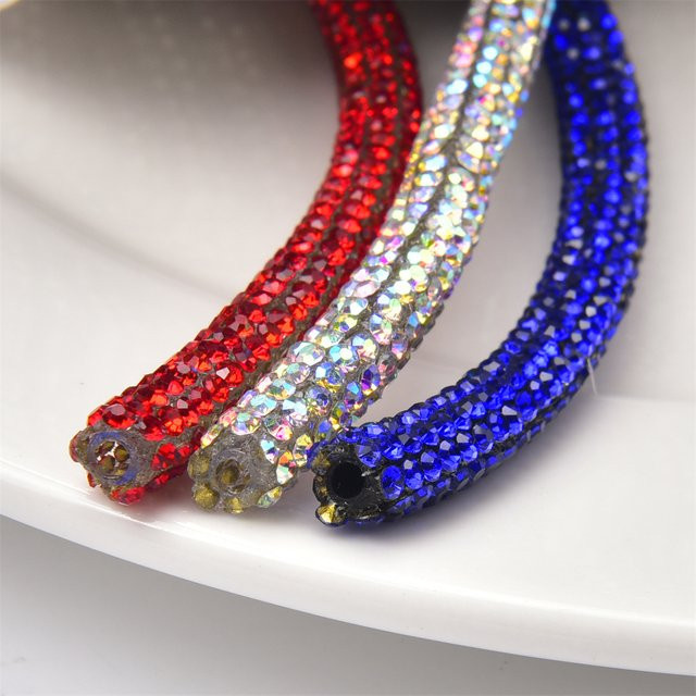 XINMILLIE Kette, Kristall, Glas, 6 mm - Bild 1