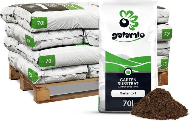 Galamio Hochmoortorf für den Garten, 840 l (12 x 70 l) - Bild 1