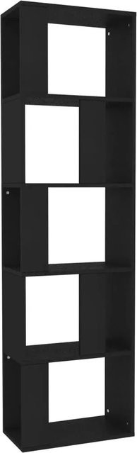 vidaXL Bücherregal und Raumteiler aus Holzwerkstoff in Schwarz, B/T/H: 45 x 24 x 159 cm - Bild 1