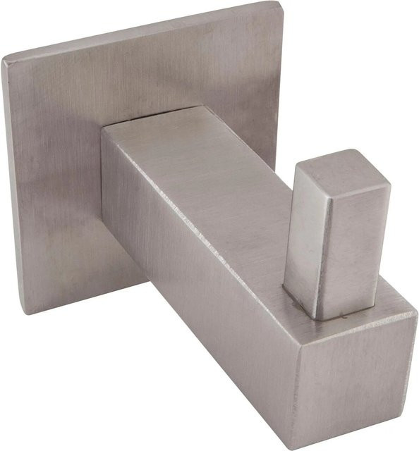 Technik Team Mantelhaken Tikal aus Edelstahl gebürstet in Silber, B/T/H: 4,0 x 4,0 x 5,5 cm - Bild 1