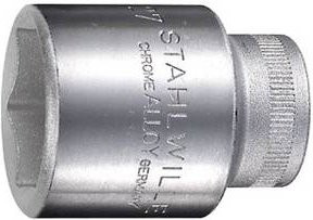 Stahlwille Außen-Sechskant Steckschlüsseleinsatz 32 mm, Antrieb 1/2 Zoll, Silber - Bild 1