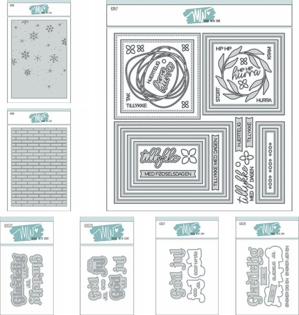 Glædelig Metall-Stanzform Silber als Schneidewerkzeug und Prägeschablone für DIY Basteldekorationen und Grußkarten - Bild 1