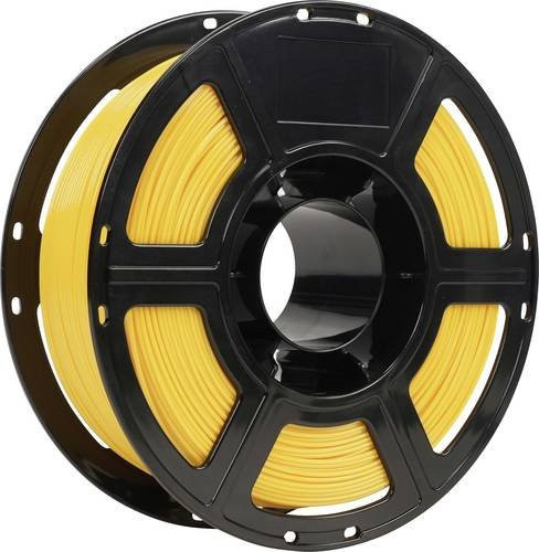 Renkforce RF-7552028 PETG Filament Gelb, 1,75 mm, 1 kg, flexibel und hitzebeständig für FDM-Drucker - Bild 1
