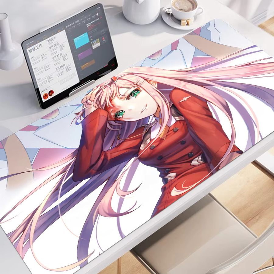 DARLING In The FRANXX Zero Two XXL-Schreibtischmatte Kawaii Gaming-Schreibtischunterlage Multicolor - Bild 3