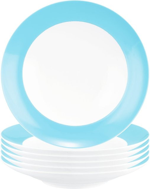 Seltmann Weiden Suppenteller Liberty Pure Colors Blau, 6er Set, Durchmesser: 23,5 cm - Bild 1
