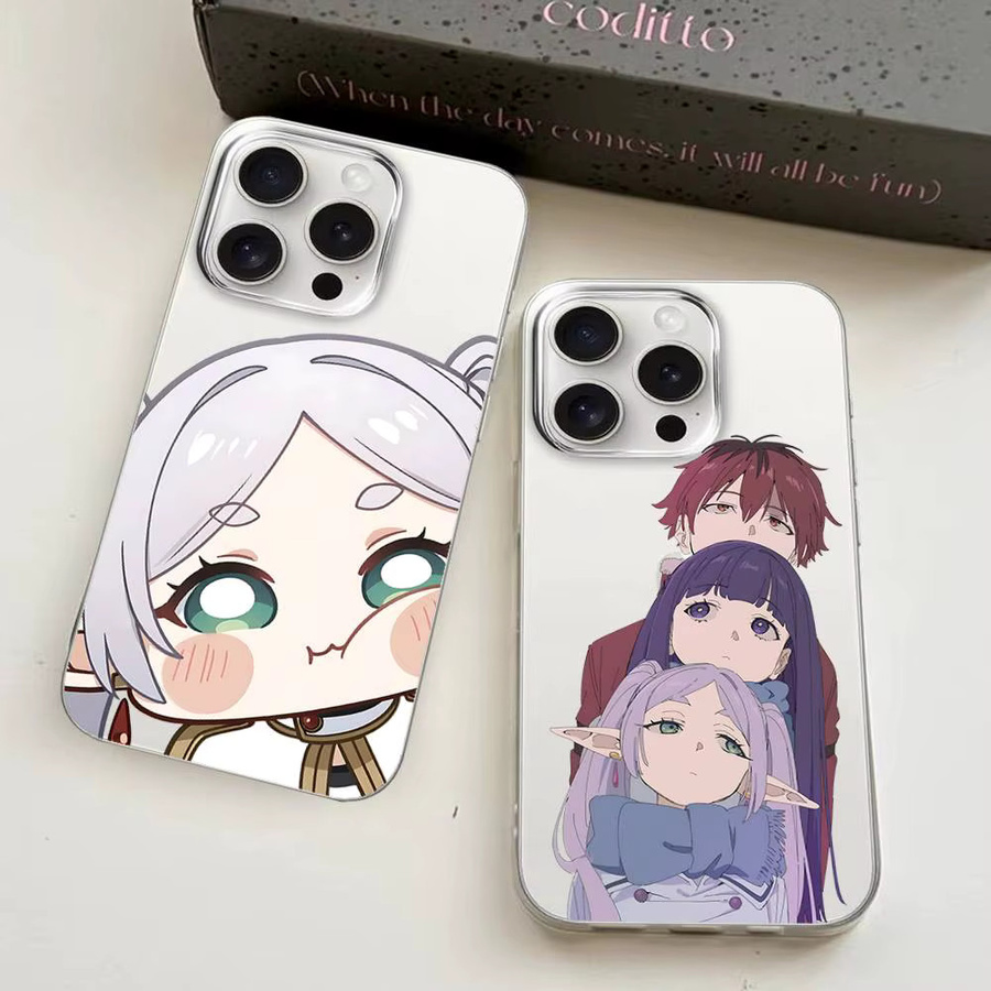 Anime F-Frieren Beyond Journey's End Handyhülle für iPhone 11 bis 17 Pro Max mit transparenter Rückseite - Bild 2