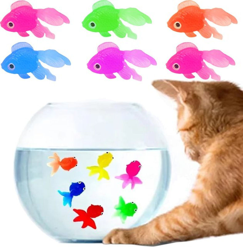 TMZ Bunte Dekofische aus Kunststoff für Aquarium und Wohnzimmer Dekoration, Mehrfarbig - Bild 1