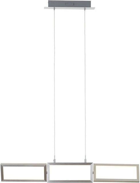 BRILLIANT Tunar LED Pendelleuchte 3-flammig in Silber, Aluminium, 3x 10W, 700lm, 3000K, höhenverstellbar und kabelkürzbar - Bild 1