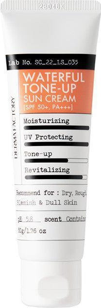 DERMA FACTORY Waterful Tone-Up Sonnencreme LSF 50+, 30 g, Vitamin C - Bild 1