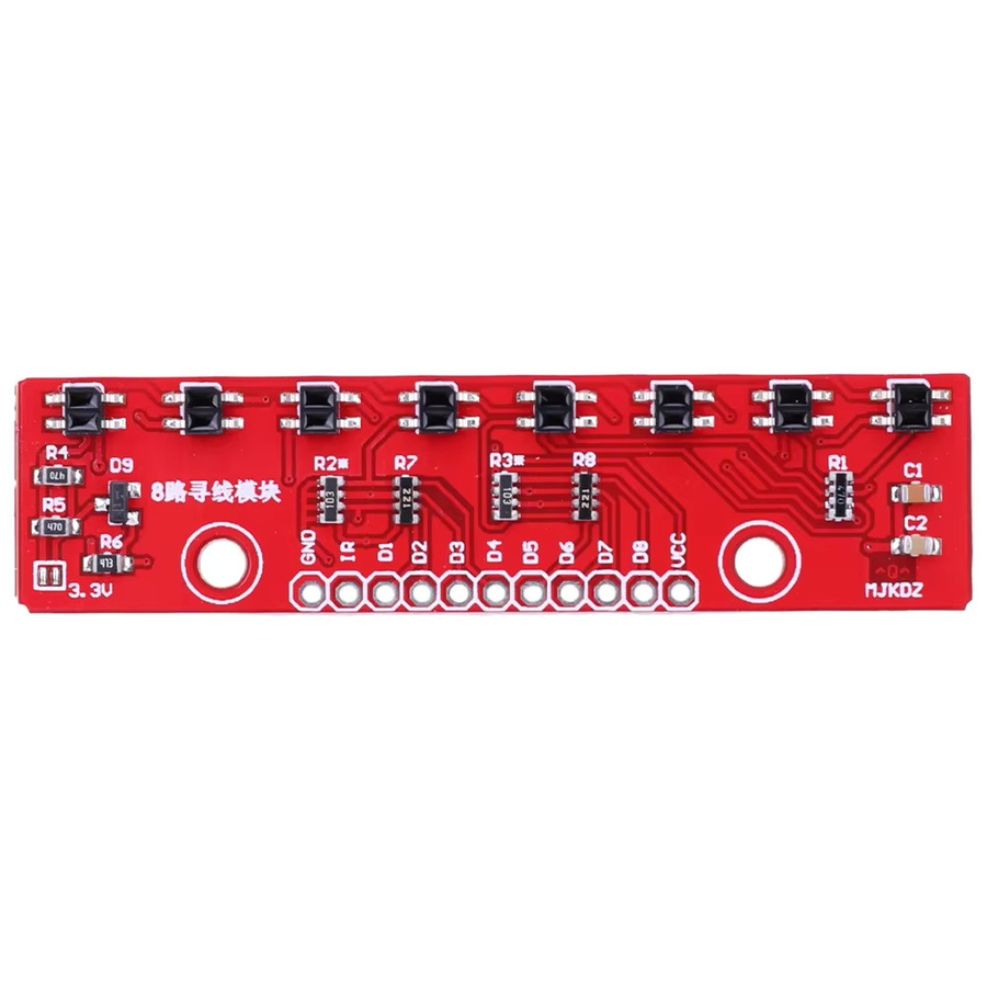 COOLMOON 8-Kanal Infrarot-Line-Follower Sensor Modul 8-Bit-Detektor in Rot - Bild 2