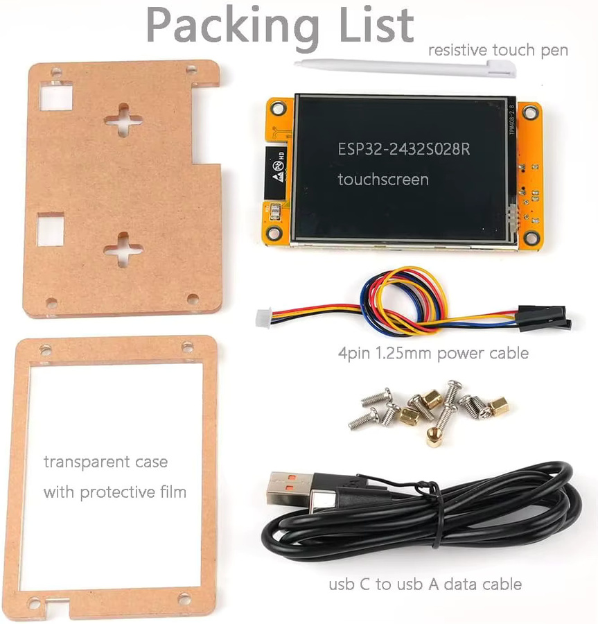 NerdMiner V2 NMMiner ESP32-2432S028R ESP32 Entwicklungsboard mit 2,8 Zoll Displaymodul und resistivem Touchscreen von RCmall - Bild 3