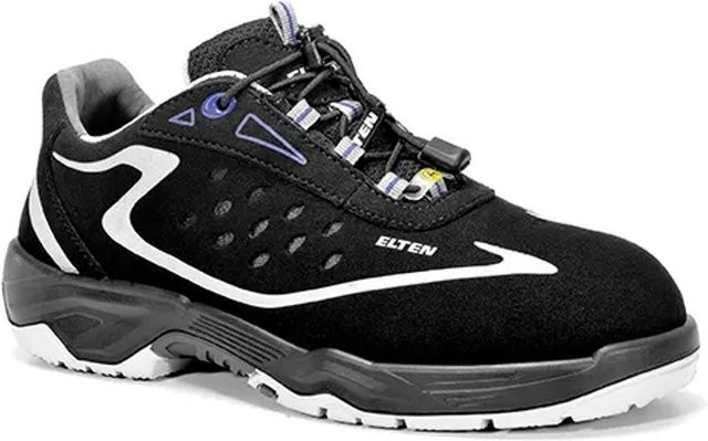 Elten Sicherheitshalbschuh Rusher Low ESD S1 in Schwarz, Größe 38 - Bild 1