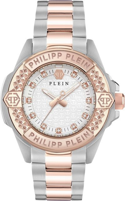 Philipp Plein Damenuhr, Quarz, Edelstahl, Silber, 38 mm, 5 ATM - Bild 1