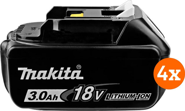 Makita BL1830B LXT 18V 3,0 Ah Akku 4er-Pack in Schwarz - Bild 1