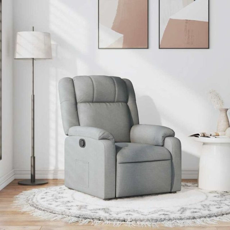 Modern Relaxsessel aus Stoff in Grau von vidaxl - Bild 1