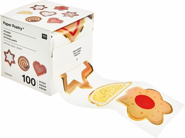 Rico Design Paper Poetry Sticker Weihnachtsmarkt Cookies auf der Rolle - Bild 1