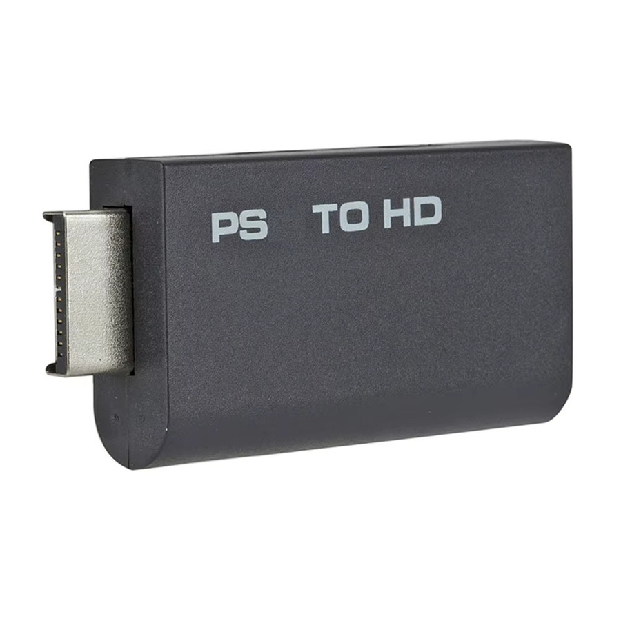 YiFanHeRong PS2 zu HDMI Audio-Video-Konverter Adapter in Schwarz mit 3,5-mm-Audioausgang für Retro-Anzeigemodi 480i/480p/576i - Bild 4
