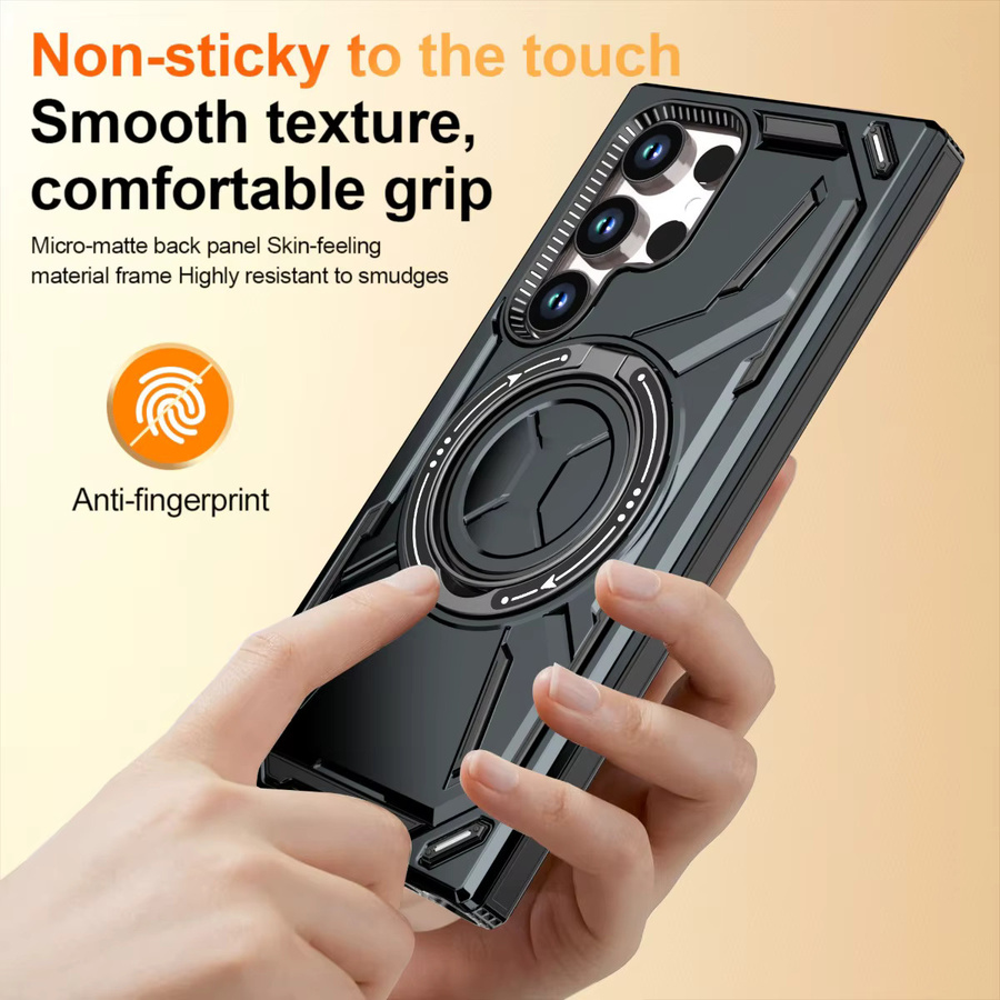 Magnetische Schutzhülle mit Ständer für Samsung Galaxy S25 FE S26 Ultra S24 S23 S22 Plus A26 A17 A36 A56 A07 A06 A16 von szHAIyu in Blau oder Schwarz - Bild 4