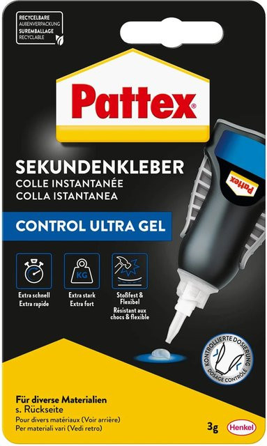 Pattex Sekundenkleber Ultra Gel Matic transparent 3g - Bild 1