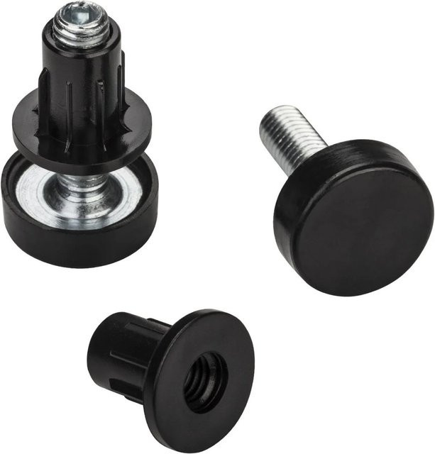 SO-TECH 10er Set Verstellfüße M8 x 20 mm mit Einbohrmuffe in Schwarz aus verzinktem Stahl und Kunststoff - Bild 1