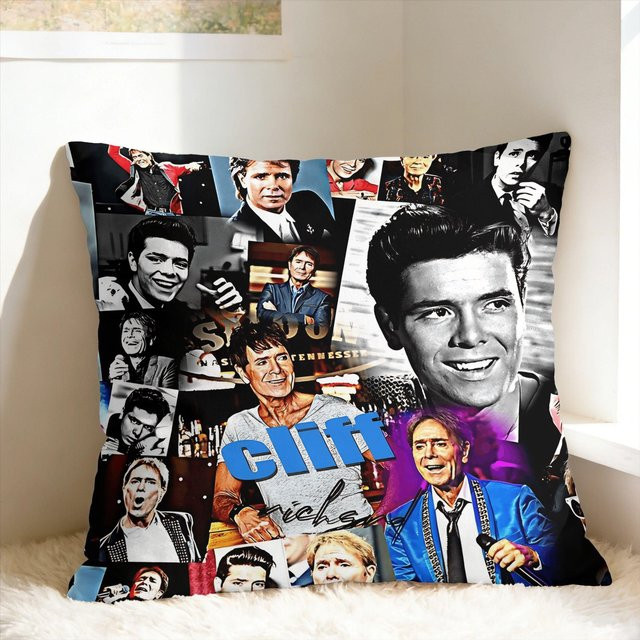 JMG Clothing Kissenbezug Cliff Richard Grafik Design, Mehrfarbig, B/B: 50 x 50 cm - Bild 1