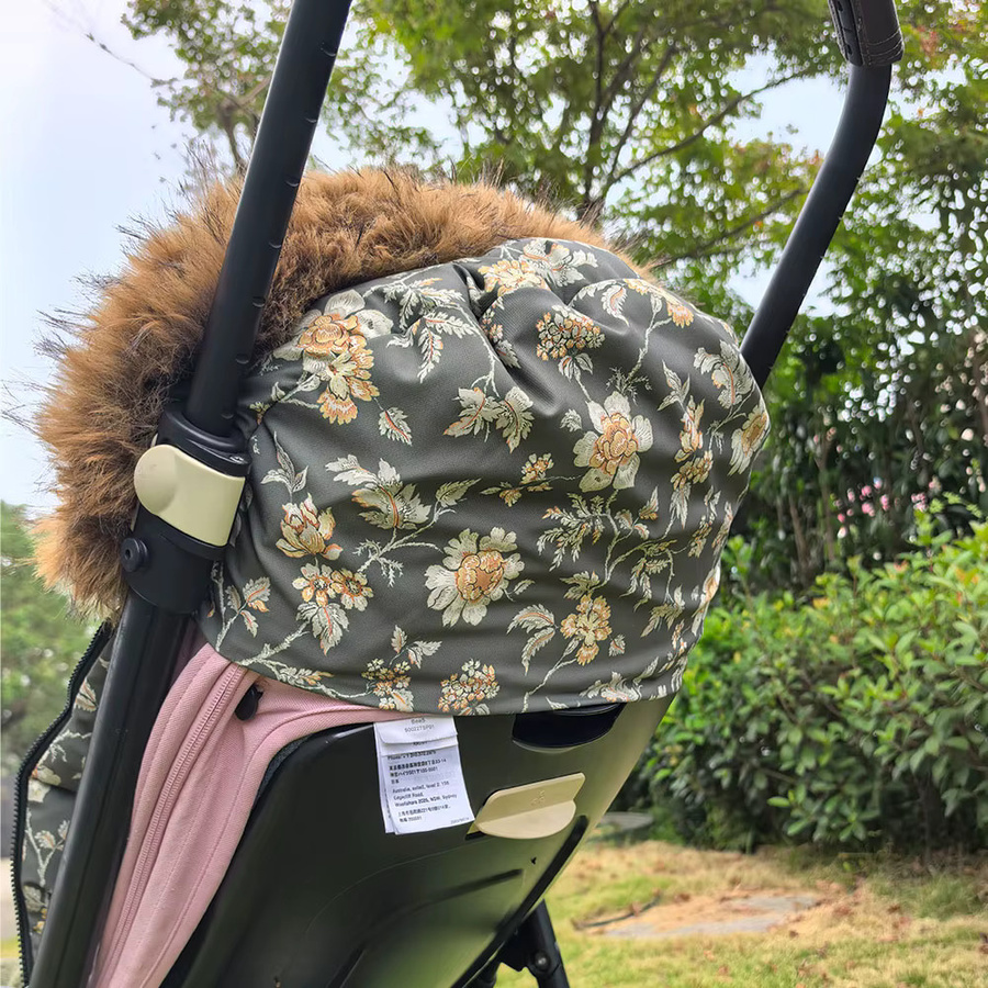 HOUSBAY Baby Kinderwagen Fußsack Winddicht und Warm in Grün, 92 cm - Bild 3