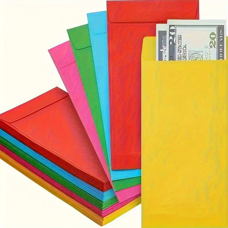 30 Stück selbstdichtende Geldumschläge aus Papier in Mehrfarben für Bargeld und Münzen - Bild 2