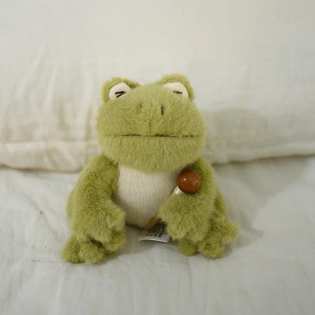 Yiran toy Frosch Plüschtier, Grün, 14cm - Bild 1