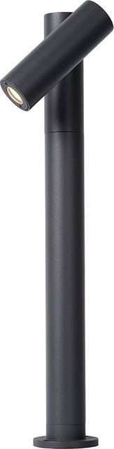 Lucide Tatum LED-Pollerleuchte Schwarz aus Aluminium für den Garten mit IP65 Schutz, Höhe: 43,0 cm - Bild 1