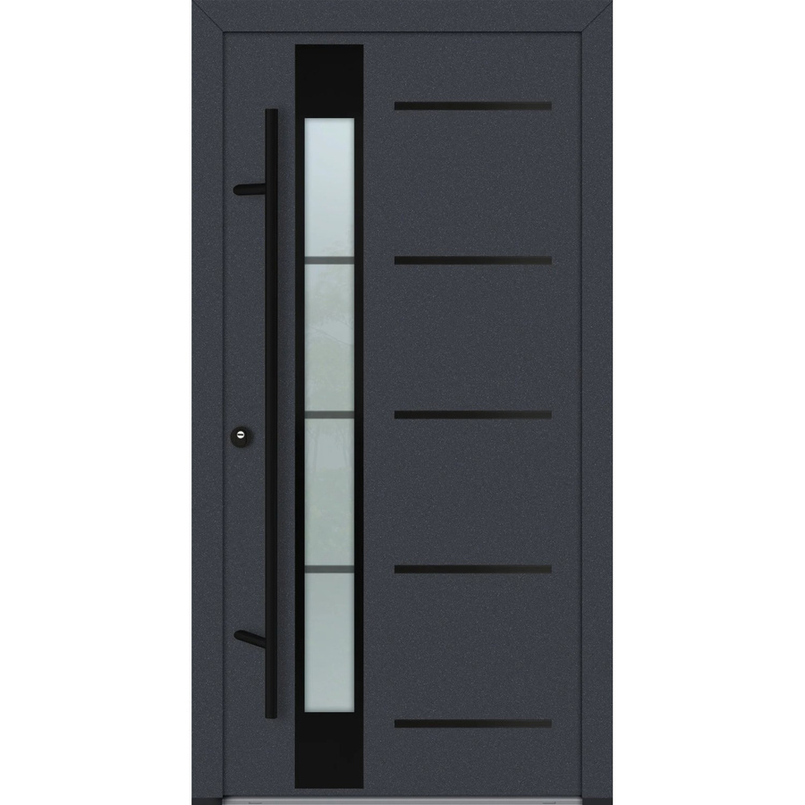 FM Türen Innenbeschläge Set AS68 Modell 65 Anthrazit Links B: 100 cm, H: 210 cm - Bild 2