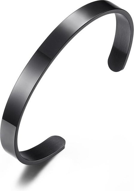 YIRAN jewelry Armreif Titanstahl, Schwarz, Unisex - Bild 1