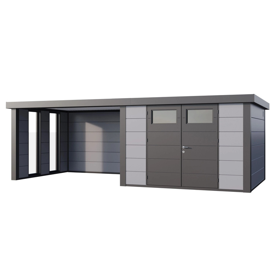 Telluria Gerätehaus Classico in Grau mit Außenmaß B/H/T: 662 x 219 x 318 cm - Bild 2