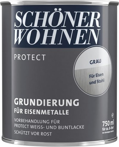 Schöner Wohnen Rostschutzgrund für Metall, grau, matt, 0,75 l - Bild 1