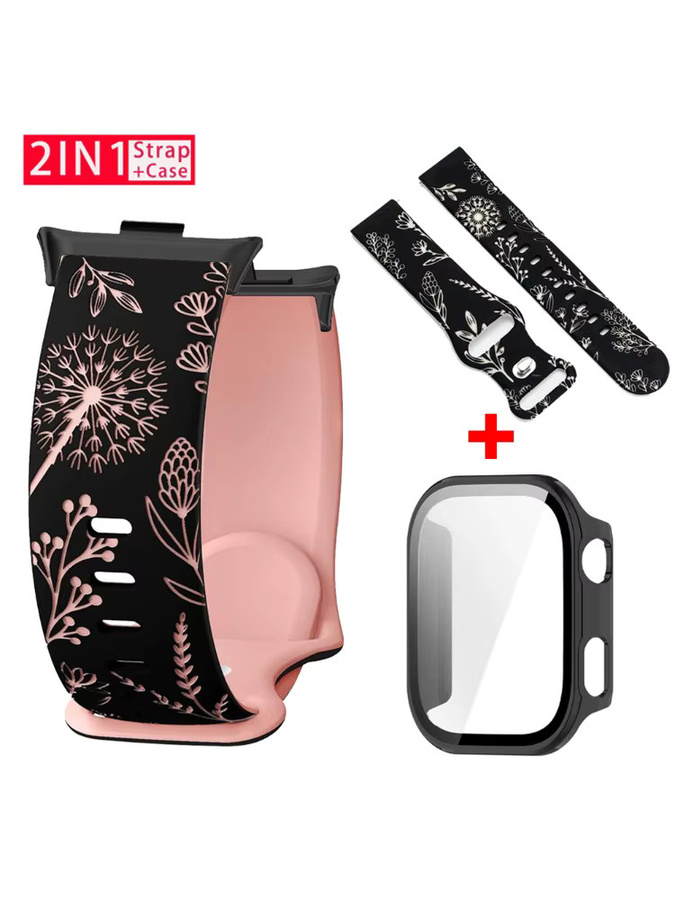 OAKCHARM Uhrenarmband Silikon, Redmi Watch 6 5 4, Löwenzahn, Gelb, Multicolour - Bild 5