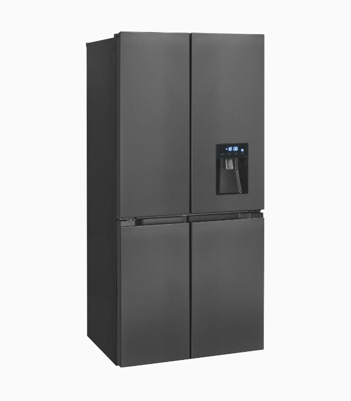 Multidoor Kühlschrank MD430-100-WS-201 in Einoxlook mit No-Frost und Dynamic Cooling, Farbe: Silber/Schwarz, B/T/H: 120 x 75 x 201 cm - Bild 3
