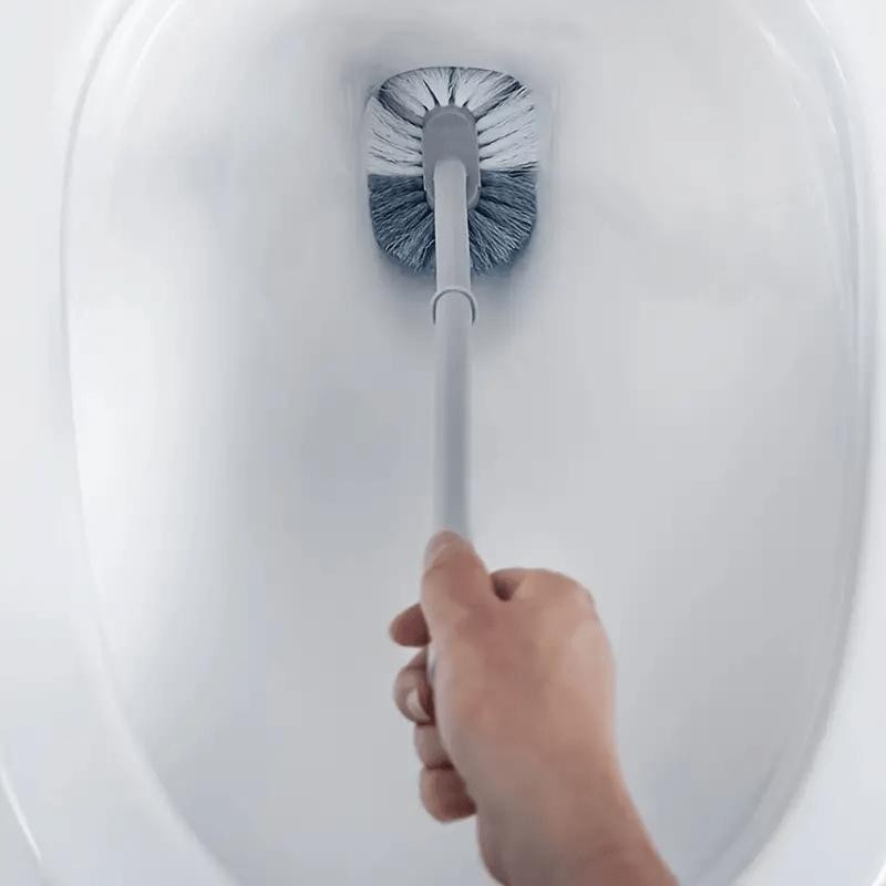 Ergonomische Toilettenbürste mit C-Kopf und langem Griff von Kichen story in Grau - Bild 2