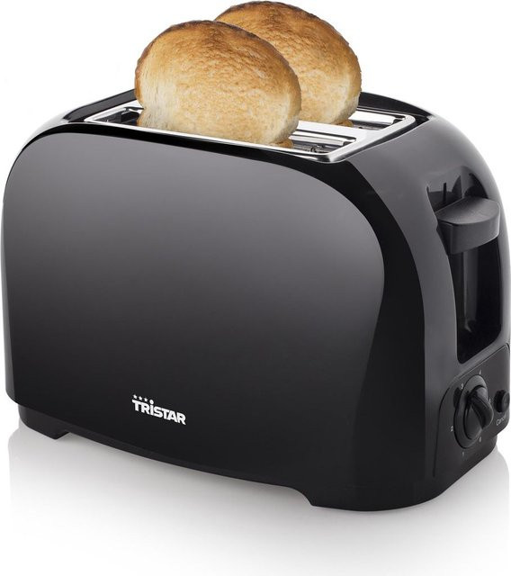 Tristar BR-1025 Toaster in Schwarz mit 800 W Leistung und Kabelaufbewahrung - Bild 1