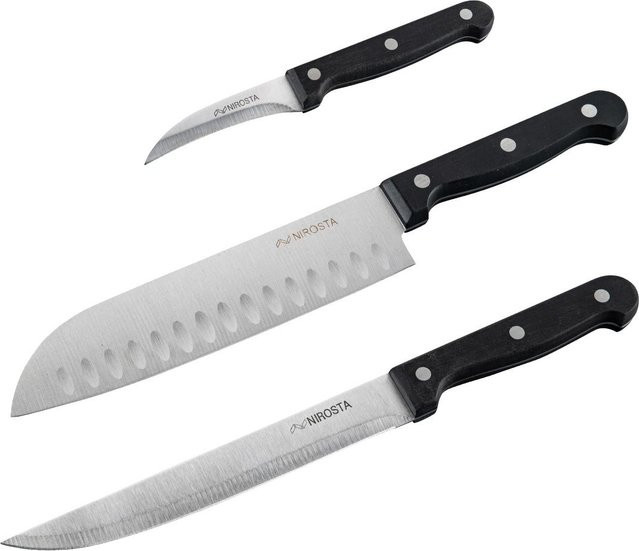 Nirosta Messer-Set Mega, 3-teilig, Silber - Bild 1