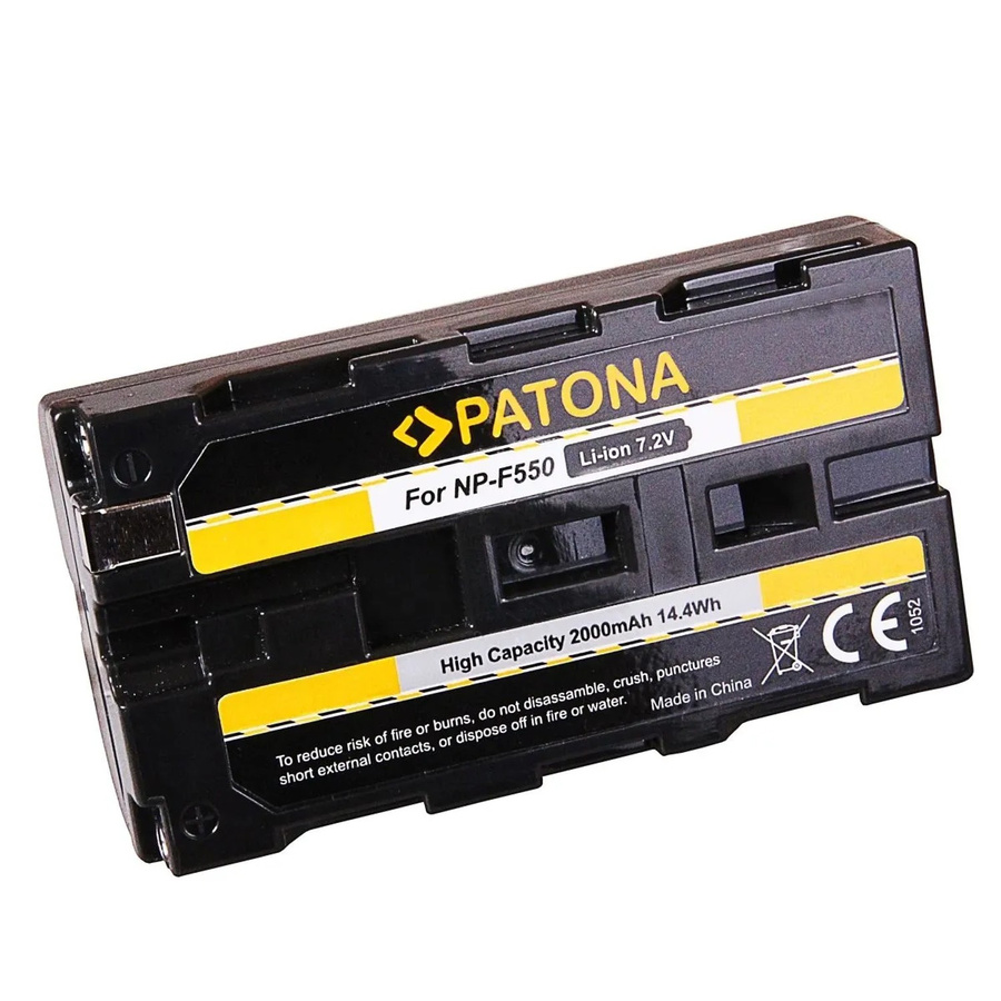 Patona NP-F 550 Li-Ion Ersatzakku für Kamera und Camcorder, 2200 mAh, 7,4 V, 16,3 Wh, Schwarz - Bild 2